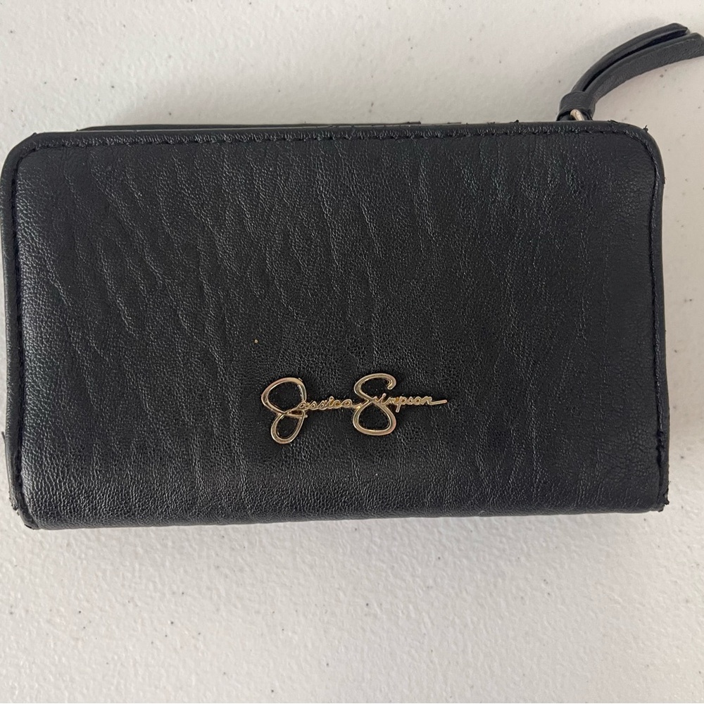 Jessica Simpson Black Leather Wallet Poshmark